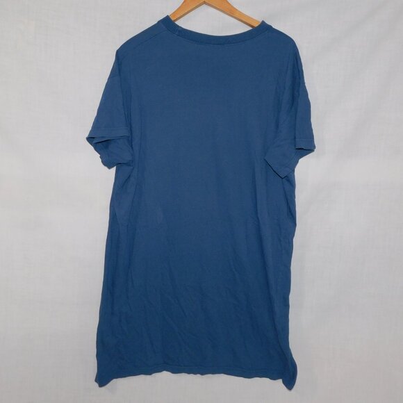 Disney Store VTG Winnie Pooh Christmas nightgown night T Shirt Blue one size - Picture 8 of 10